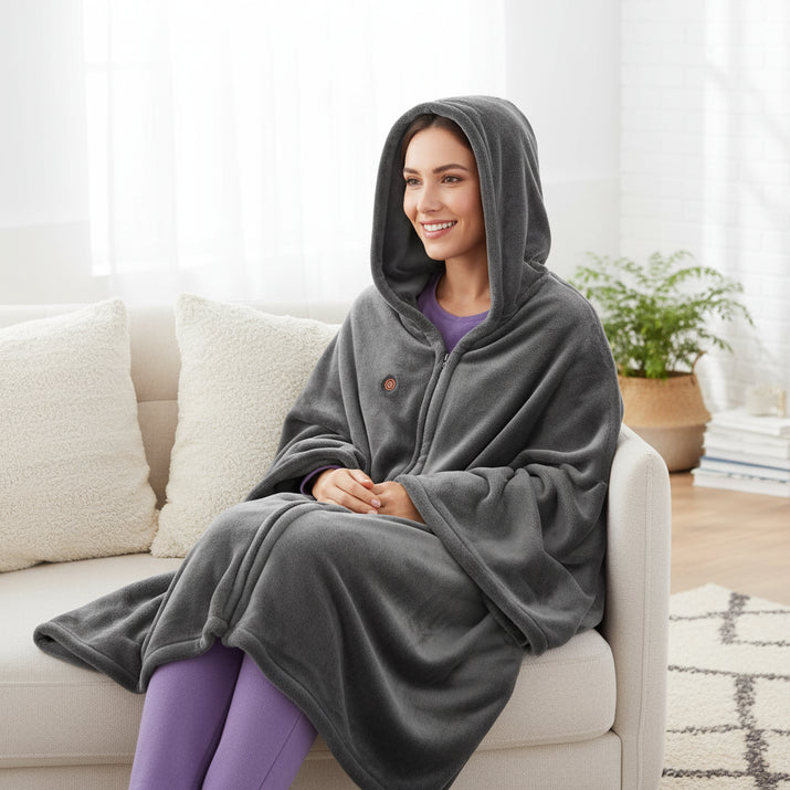 Wearable Electric Blanket 3 Heating Levels USB Heating Winter Warm Blanket Home Office Outdoor Heating Mattres Washable