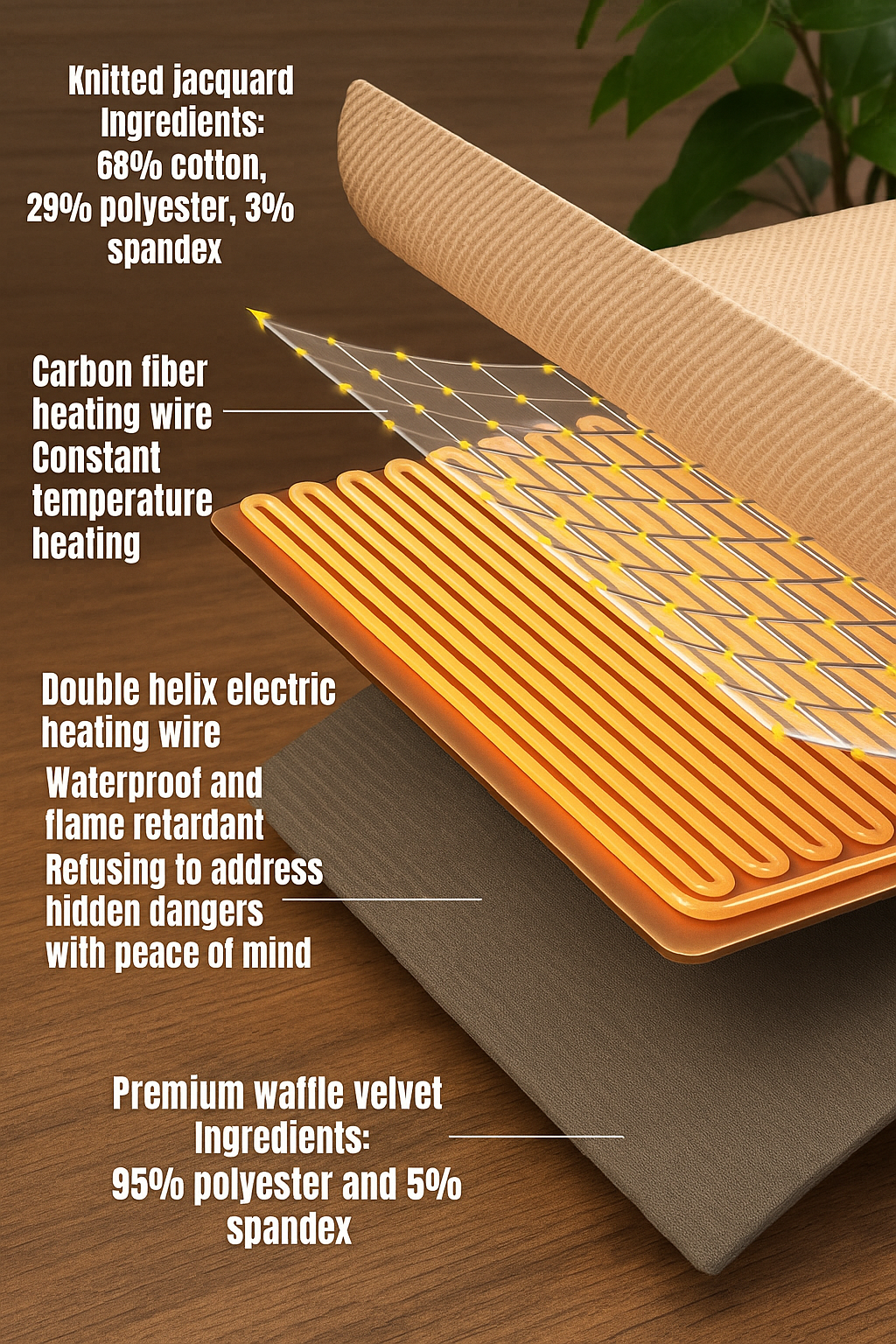 Premium Wearable Heating Blanket – Ultra-Soft, USB, and Rechargeable Warmth On-the-Go